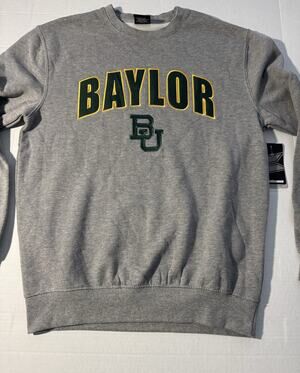 Colosseum Baylor Bears NCAA Crewneck Sweatshirt Gray Men's Size M